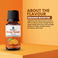 About MipaEssence Orange Booster Flavour – Zesty & Fruity Orange Flavour Ideal for Cakes, Candies, Ice Creams, Beverages, and More