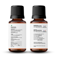 MipaEssence Orange Booster Flavour Bottle Back Label Showing Ingredients, Usage, Manufacturer & Certifications