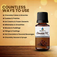 Suggested uses of Chocolate DL Flavour – Cakes, cookies, milkshakes, puddings, and ice creams