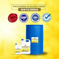 Lemon Super Fragrance Packaging Sizes from 1kg to 200kg – GMP, ISO, and Quality Assurance Certified.