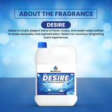 About Desire Fragrance – elegant blend of floral, musky, and sweet notes for long-lasting scent.