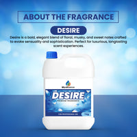 About Desire Fragrance – elegant blend of floral, musky, and sweet notes for long-lasting scent.