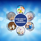 Main applications of Desire Fragrance – suitable for perfumes, body care, home care, incense, and cleaning products.