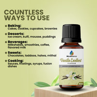 Countless ways to use Vanilla Excellent Flavour – ideal for baking, desserts, sweets, beverages, and cooking applications.