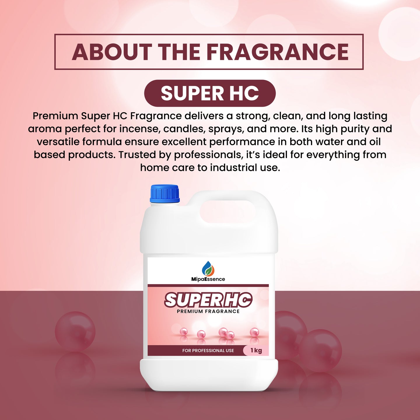 Description of MipaEssence Super HC Fragrance with strong aroma and professional-grade performance